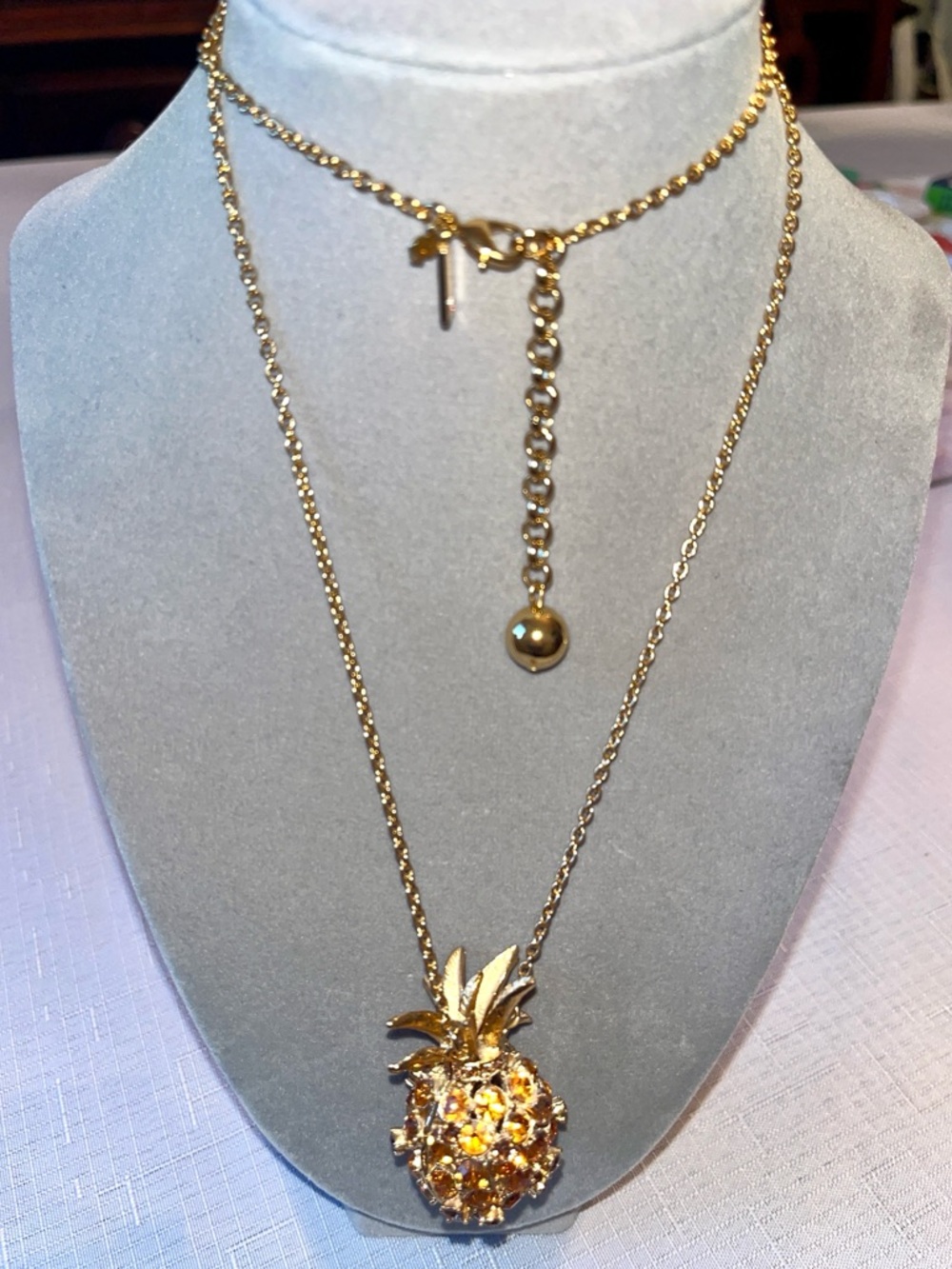 kate spade RARE! Pineapple Grove Locket Necklace - Picture 5 of 13